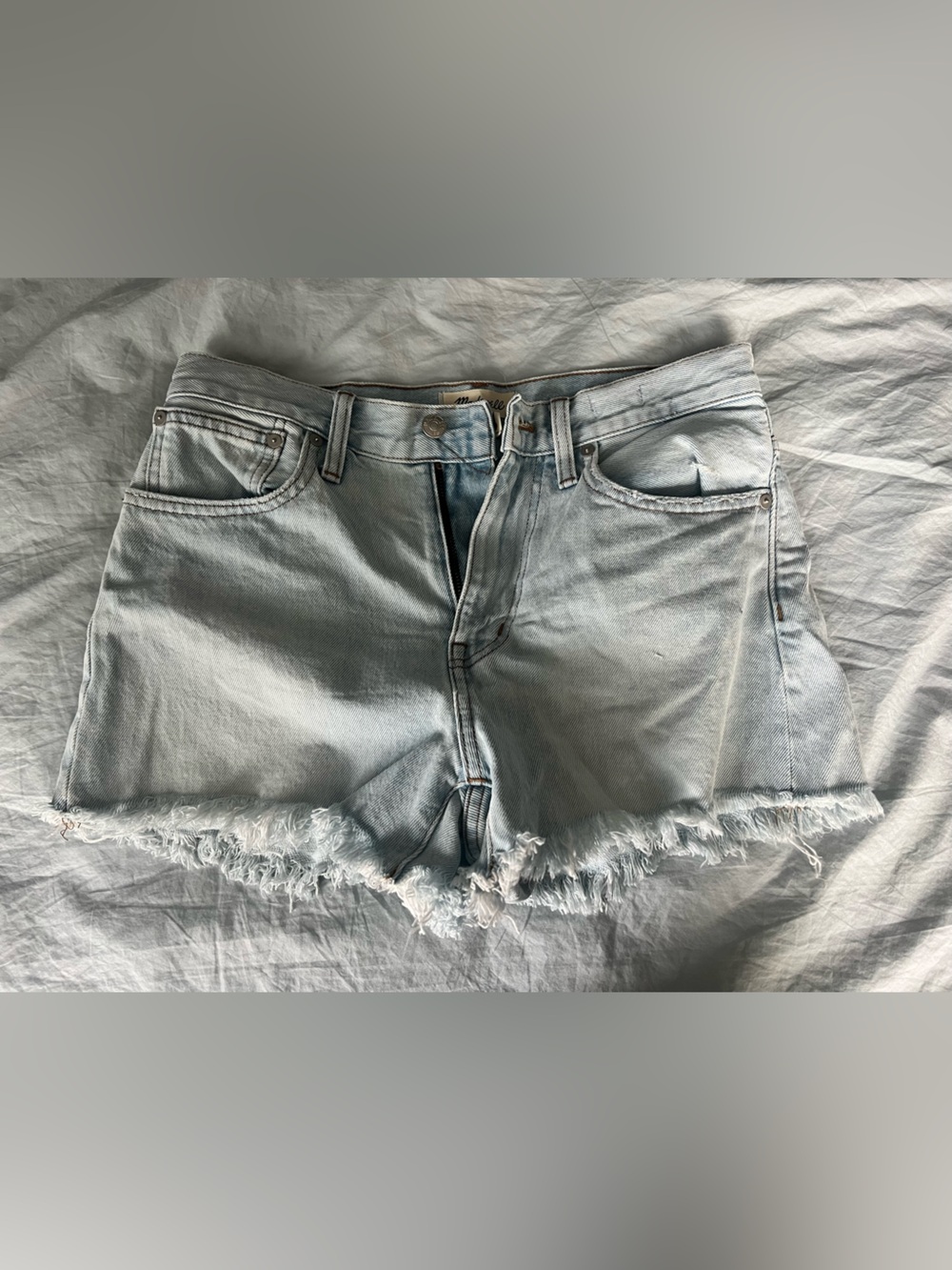 Madewell Light Blue Denim Cutoff Shorts